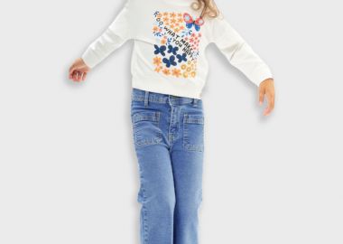 Τζην παντελόνι marine fit για κορίτσι | ΜΠΛΕ ΤΖΗΝ - Energiers - 